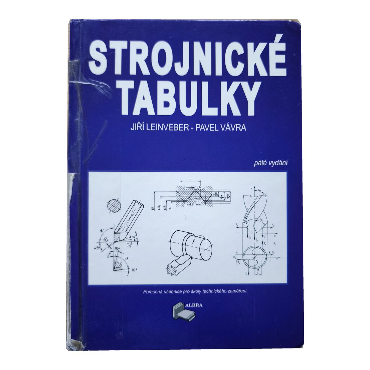 Přední obálka knihy Strojnické tabulky (5. vydání).